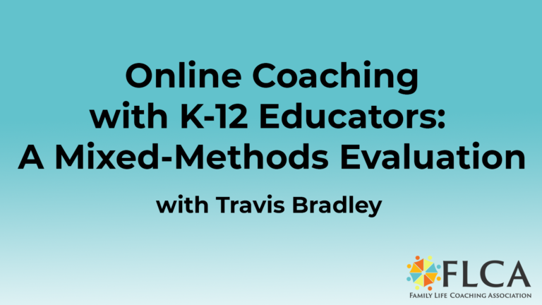 Online Coaching with K-12 Educators: A Mixed-Methods Evaluation with Travis Bradley